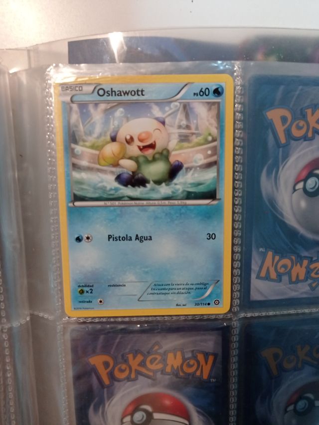 Cartas Pokémon Tipo Planta y Agua