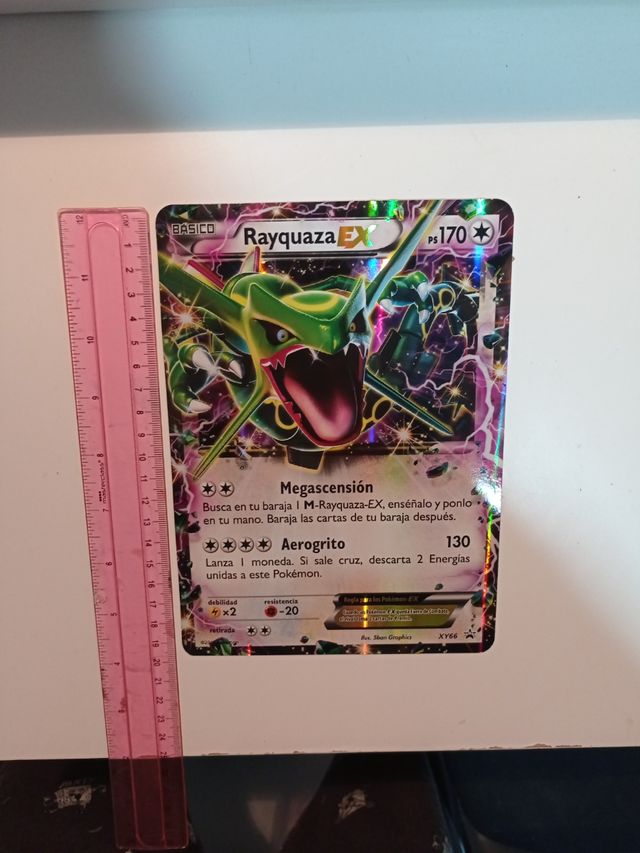 Rayquaza EX Carta Pokemon 20cm