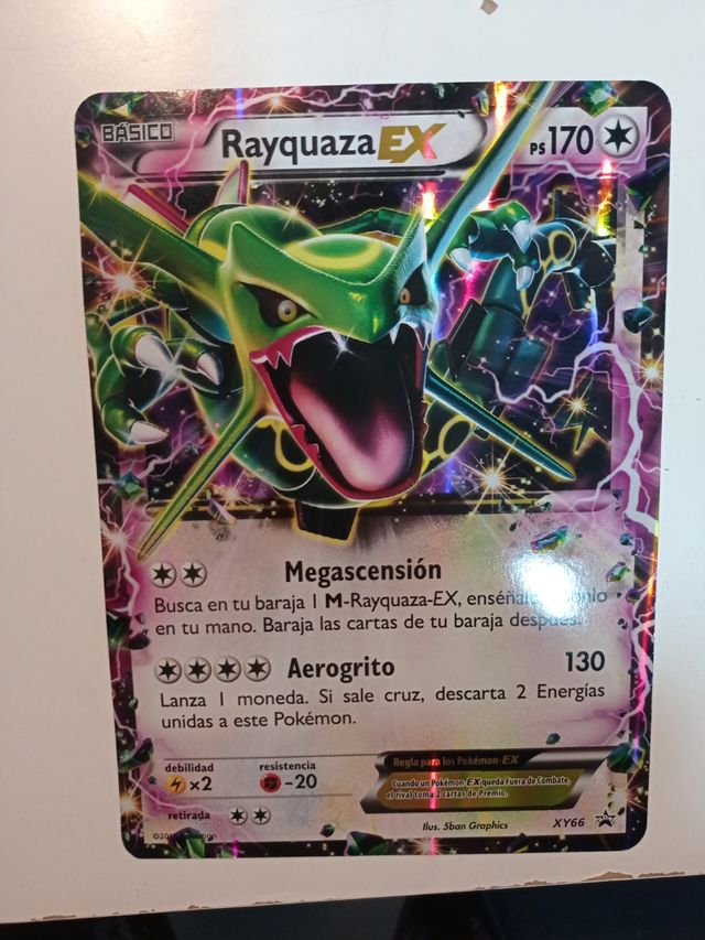 Rayquaza EX Carta Pokemon 20cm