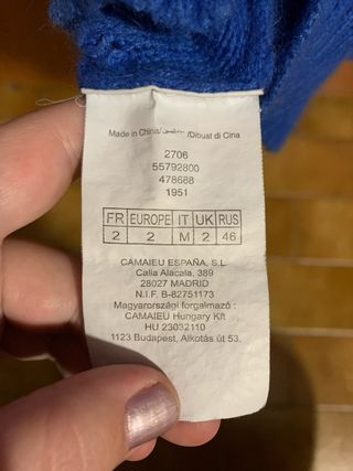 Maglione lungo come nuovo da donna marca”CAMAÏEU”