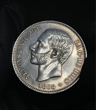 Alfonso XIII 1885 - 5 pesetas EBC+