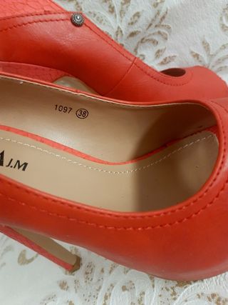 Zapato Peep Toes Rojo