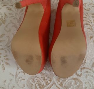 Zapato Peep Toes Rojo