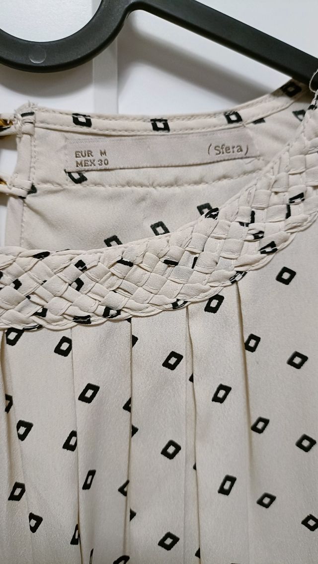 Camisa Sfera cuello trenzado