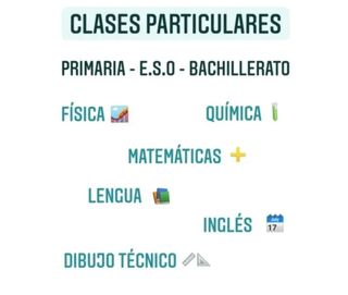 CLASES PARTICULARES ESO Y BACH