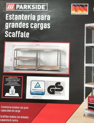 🖇 Estantería para cargas grandes parkside 