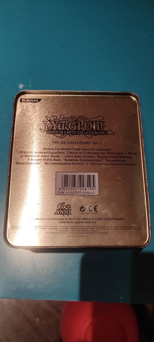 Scatola in latta per carte Yu-Gi-Oh