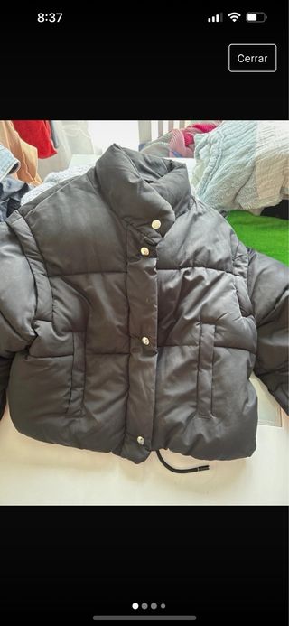 bomber plumas bershka xs
