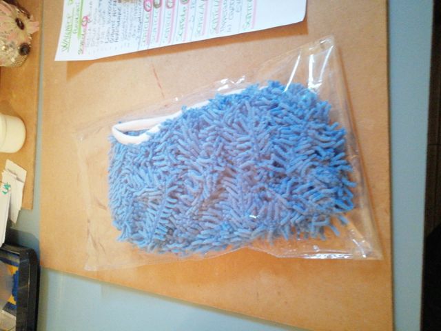 Copri scopa. Nuovo. Blue. 