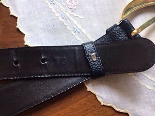 cintura donna pelle blu