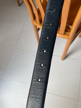 cintura donna pelle blu