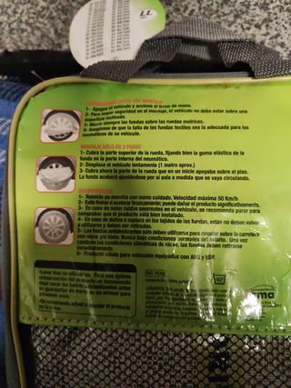 Cadenas textil nieve 