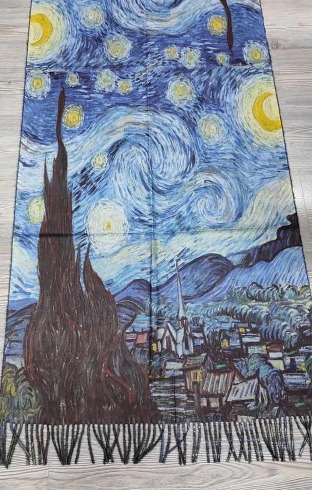 Stola Notte stellata Van Gogh nuova con cartellino