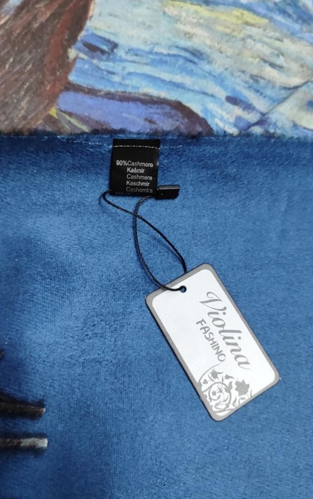 Stola Notte stellata Van Gogh nuova con cartellino