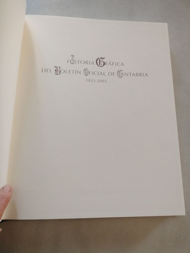 Libro historia gráfica B.O. Cantabria