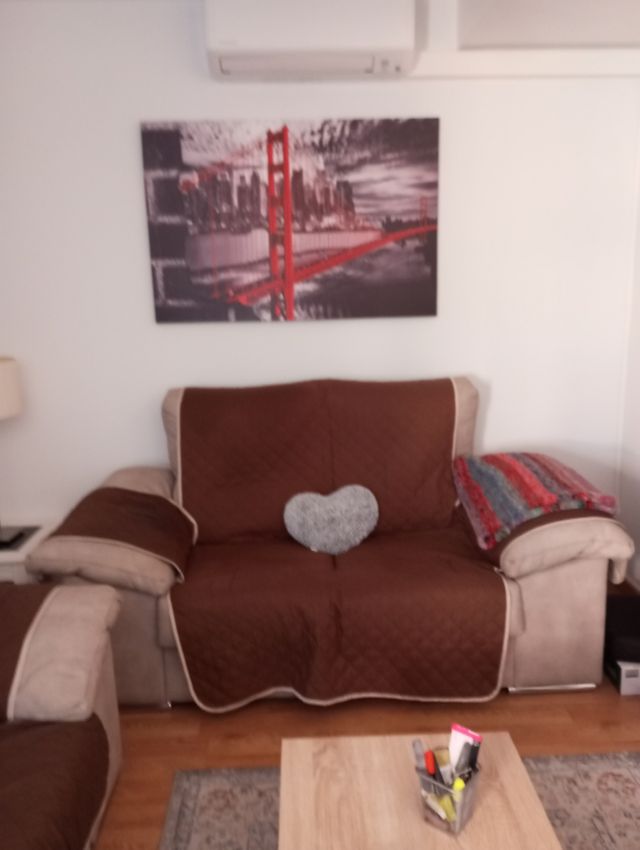 Sofas de 2 y 3 plazas de terciopelo kaki