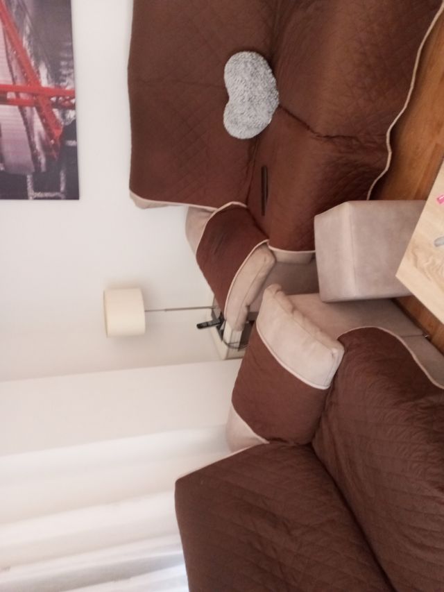 Sofas de 2 y 3 plazas de terciopelo kaki