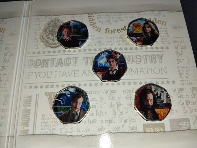 Monedas coleccionista Harry Potter