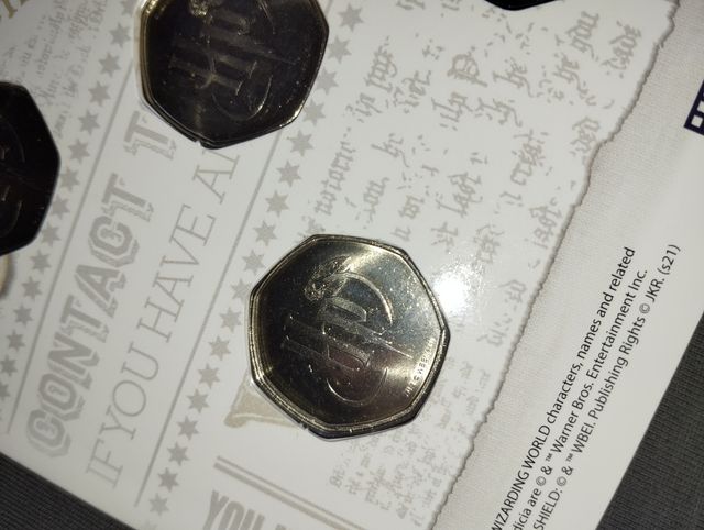 Monedas coleccionista Harry Potter