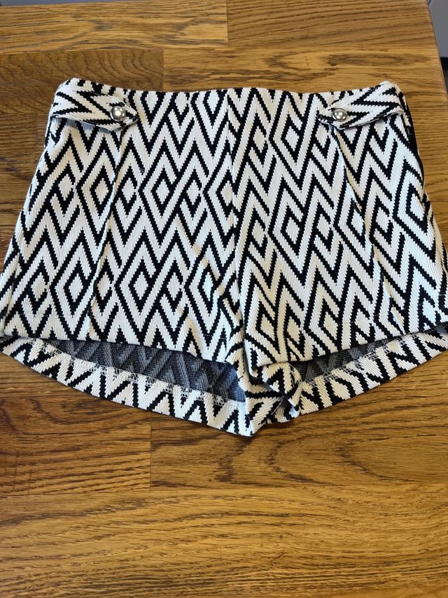 Pantalón corto de vestir mujer, cintura alta