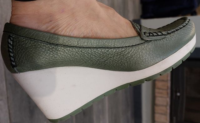 Mocassino verde "Geox" 36