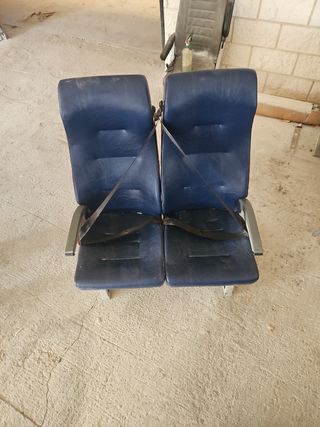 Asiento 2 plazas con cinturón furgoneta