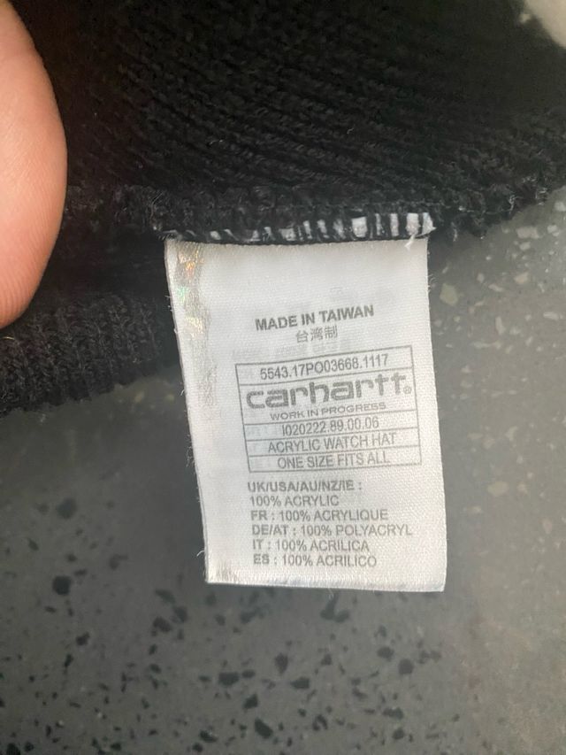 cappellino unisex carhartt nero