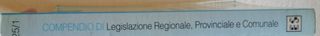 Compendio di Legislazione Regionale etc