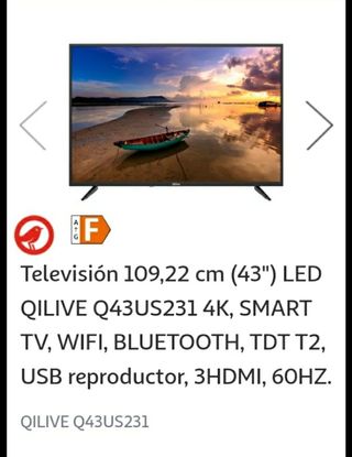 Smart Tv Qilive 43" Q43US231