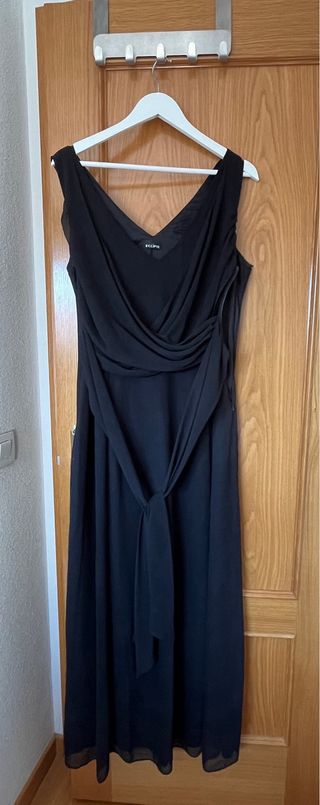 Vestido largo negro de fiesta