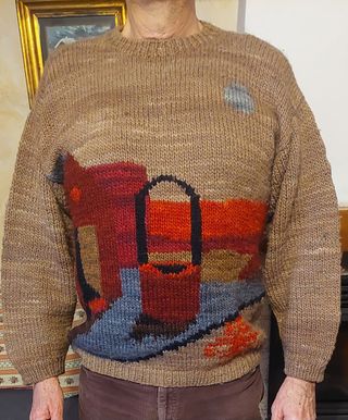 Maglione 100% lana vergine, Tg. media