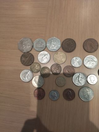 Monedas extranjeras antiguas 