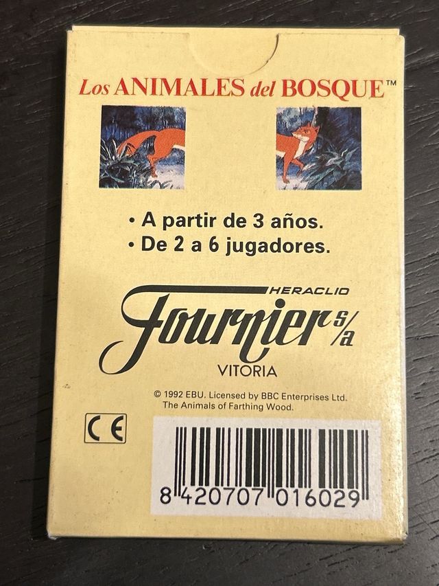Baraja Los Animales del Bosque Fournier