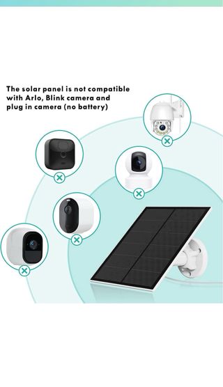 Panel Solar de 5W para Cámara de Seguridad