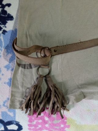 Camiseta beige 3/4