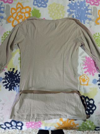 Camiseta beige 3/4