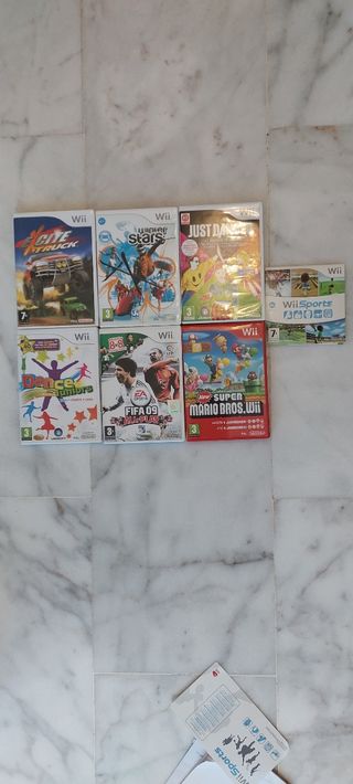 Wii completa , 7 juegos, varios accesorios