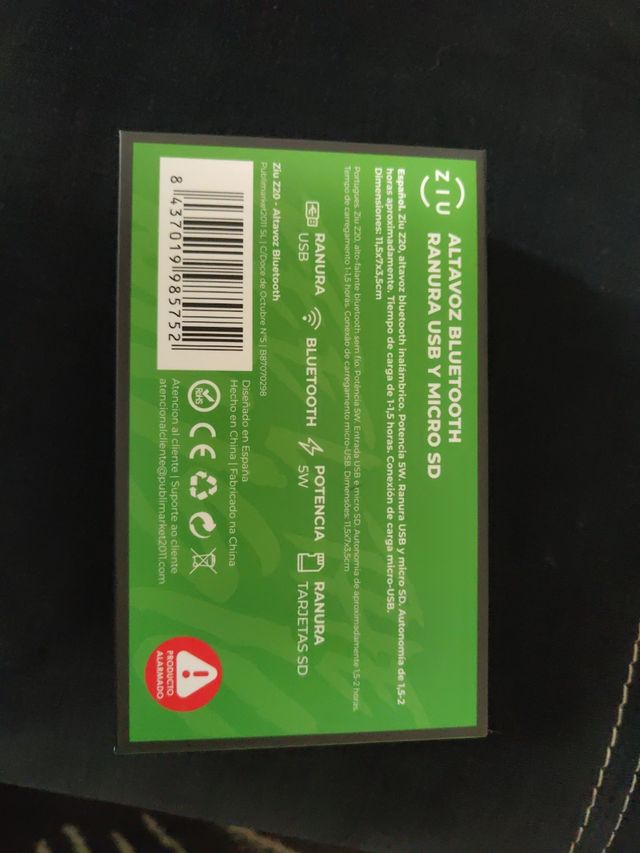 altavoz bluetooth portatil