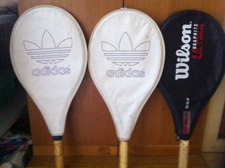 3 racchette da tennis. Modelli storici anni '90.