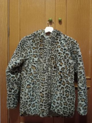 Abrigo de pelo de leopardo
