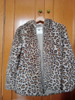 Abrigo de pelo de leopardo