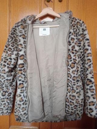 Abrigo de pelo de leopardo