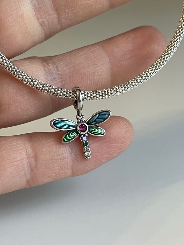 Charm libelula plata de ley  S925