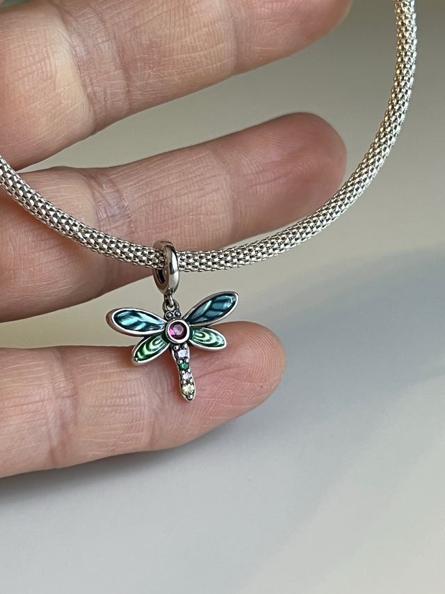 Charm libelula plata de ley  S925