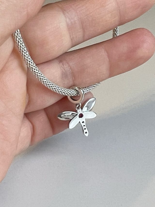 Charm libelula plata de ley  S925
