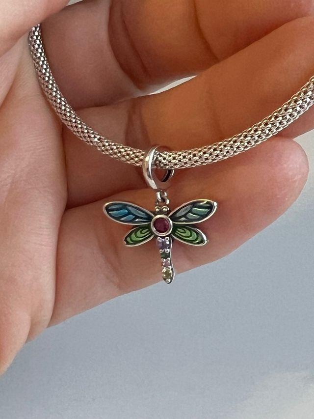 Charm libelula plata de ley  S925