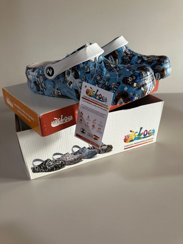 zueclogs zoccoli sanitari eu 39 blue skull
