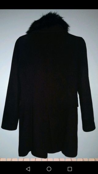 Abrigo negro Zara Women