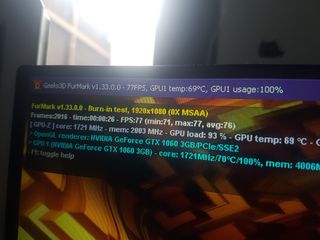 GTX 1060 3gb MSI Dragon