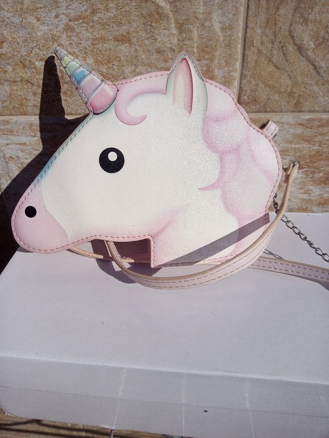Bolso niña cabeza de unicornio